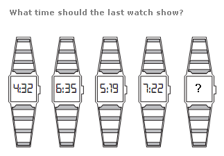 Clock puzzles Question 13