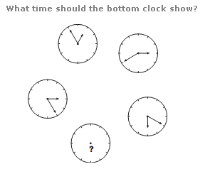 Clock puzzles Question 5